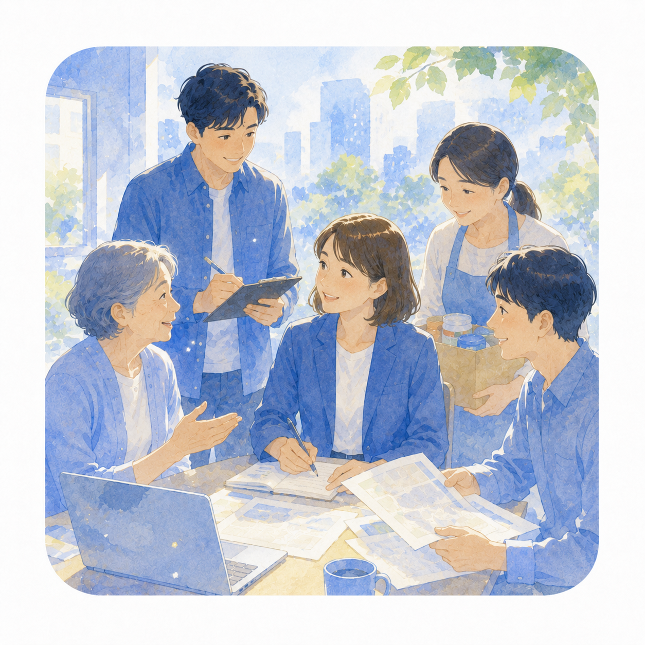 地方議員や候補者を支える協働のイメージ