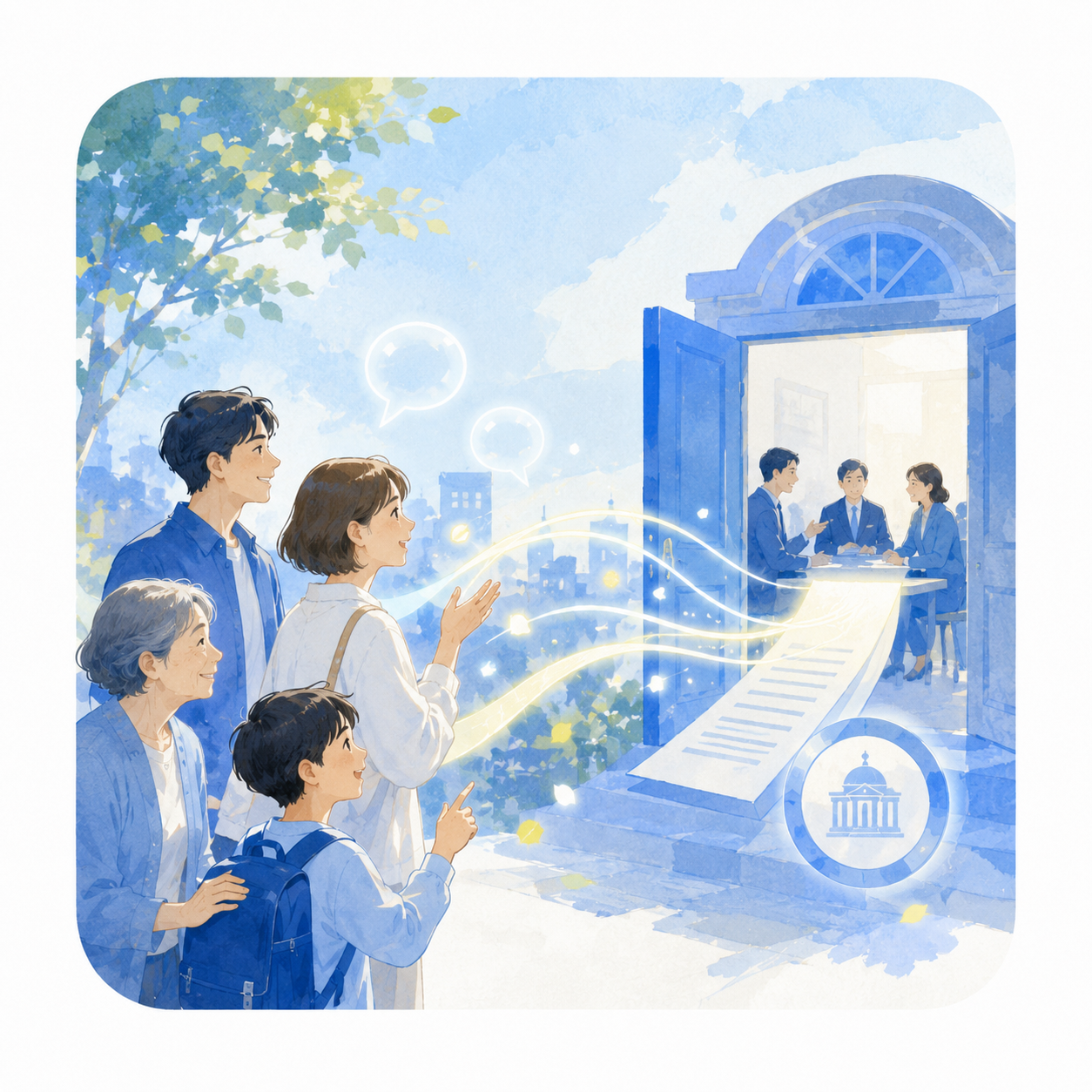 住民の声を政策の入口へつなげるイメージ